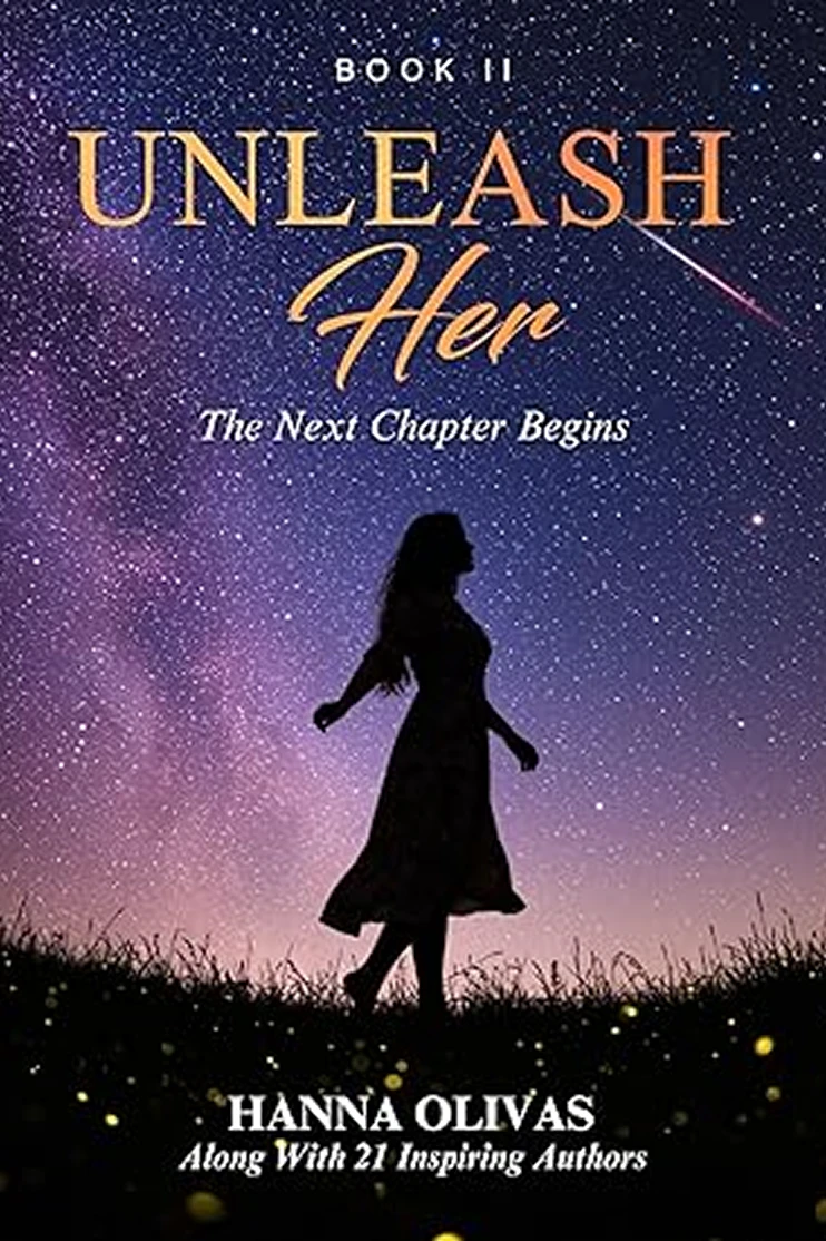 Silhouette of woman under starry sky Silhouette of woman under starry sky